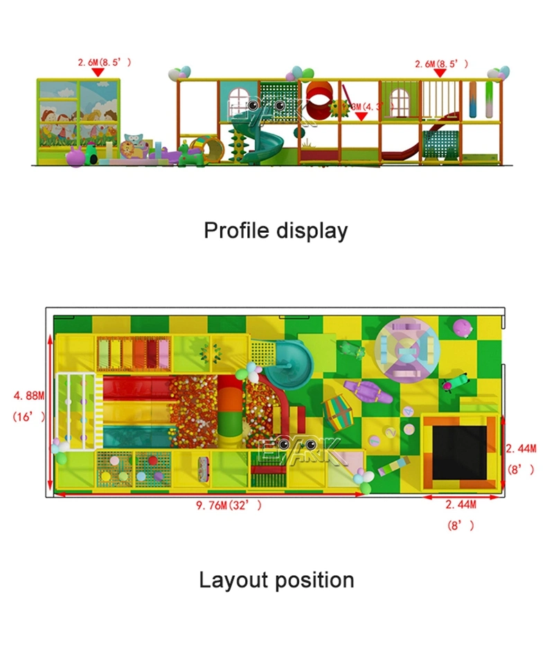 Fec Indoor Playground Softplay Ball Pool 15 Square Meter 500*300 Cm Ball Poll Soft Play Indoor for Kids for Indoor